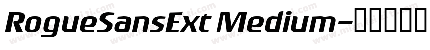 RogueSansExt Medium字体转换
